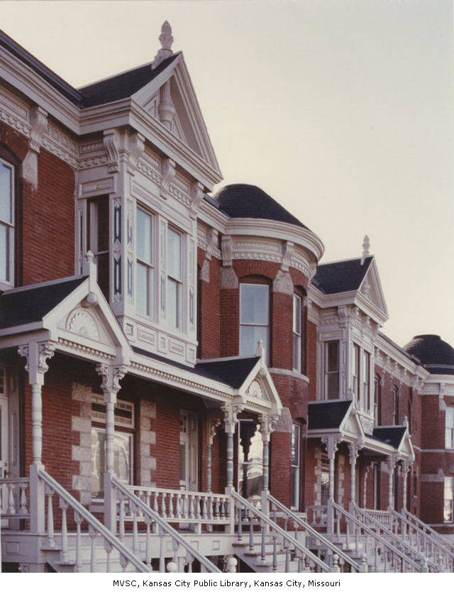 Row houses located near 34th and Main