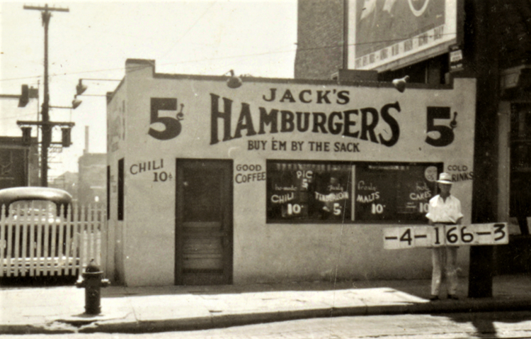 Jack’s Hamburger’s at 1921 E. 12th Street, 1940.