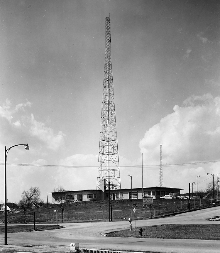 Police Radio Headquarters at 27th Street and Van Brunt Boulevard housed the city’s civil defense office.