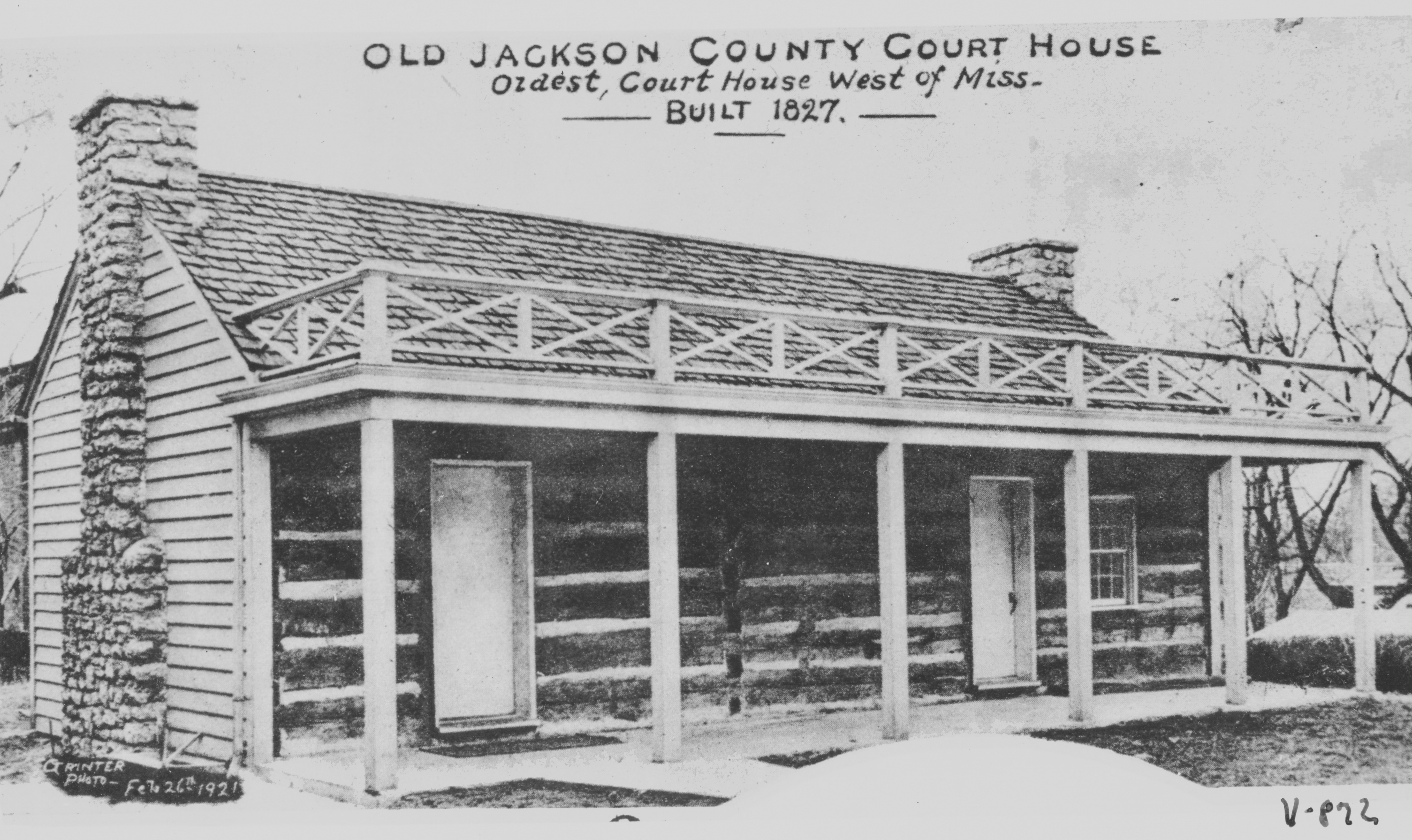 First Jackson County Courthouse in Independence.