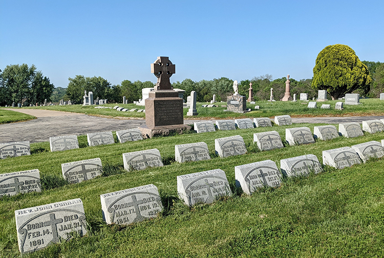 Priest’s Circle at Mount St. Mary’s Cemetery. JEREMY DROUIN