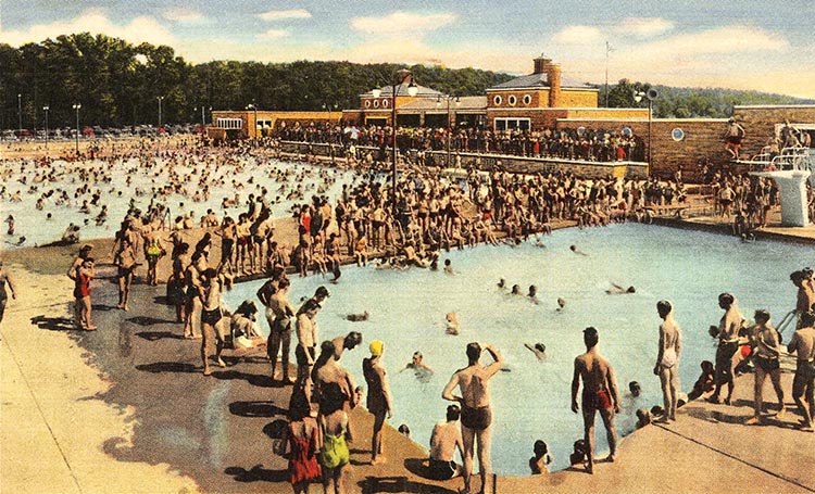 The Swope Park swimming pool.
