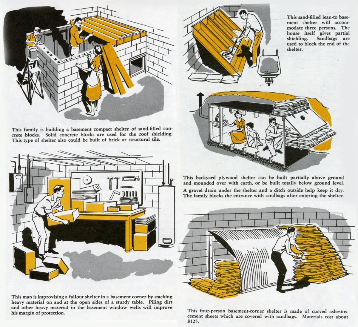 Fallout shelter ideas from the Office of Civil Defense