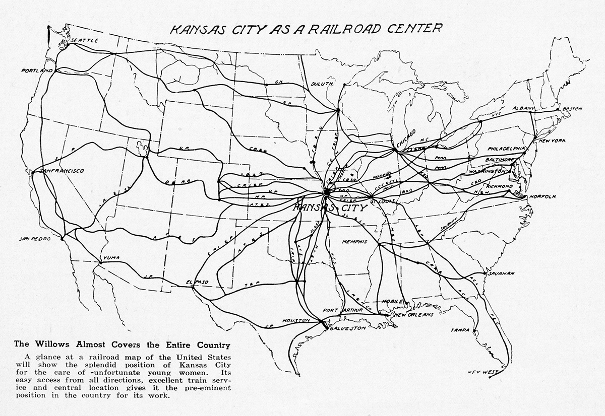 Kansas City as a Railroad Center, from A Ten Years’ Survey of Seclusion Maternity Service.