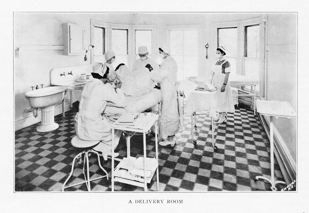 Willows Delivery Room, from A Ten Years’ Survey of Seclusion Maternity Service.