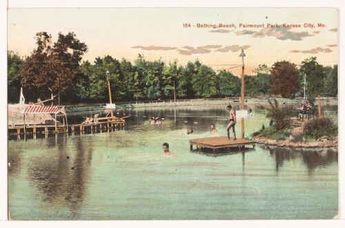154 - Bathing Beach, Fairmount Park, Kansas City, Mo. | KC History