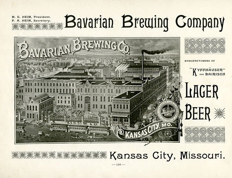 Bavarian Brewing Company ad.