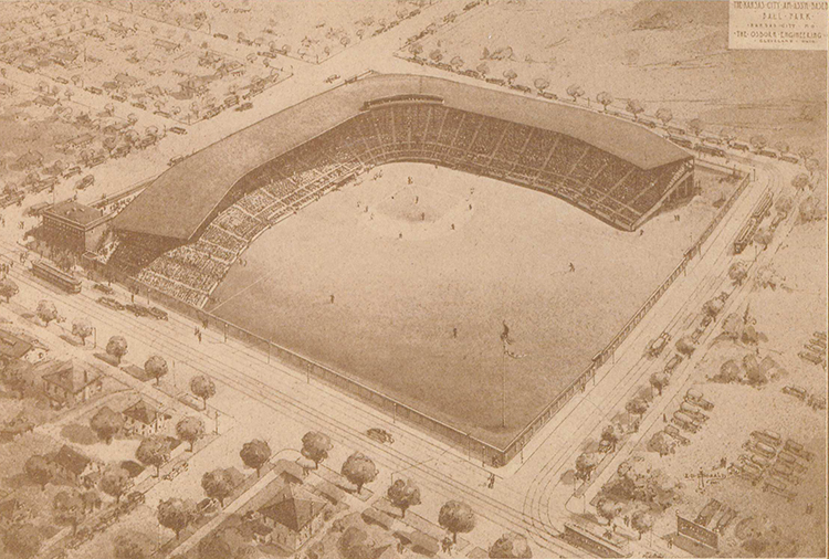Muehlebach Field at 22nd Street and Brooklyn Avenue.
