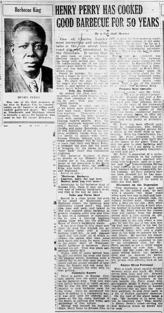 Call article on Henry Perry