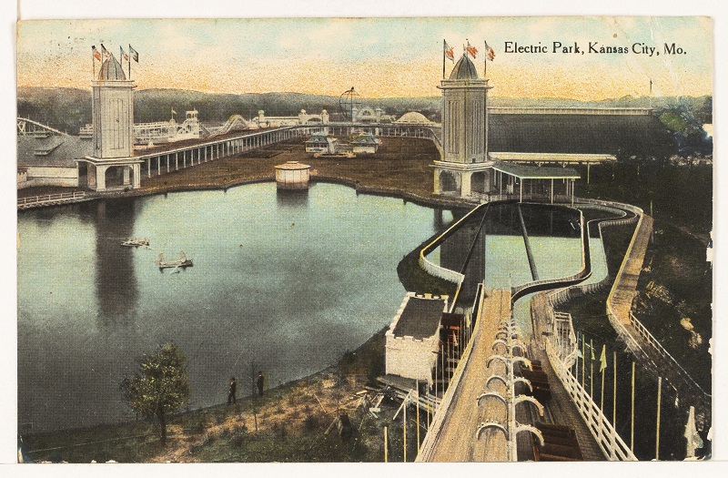 Postcard view of the second Electric Park