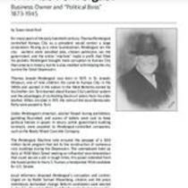 Biography of Thomas Pendergast (1873-1945), Business Owner and "Political Boss"