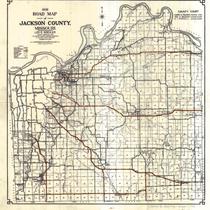 1932 Road Map of Jackson County, Missouri