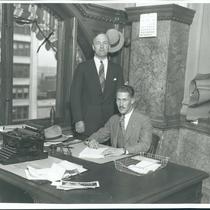 Two Men in an Office Building