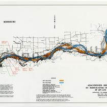 ABANDONED SHIPWRECKS ON MISSOURI RIVER CHANNEL MAPS OF 1879 AND 1954 - LEXINGTON TO BAKERS, MILE 323.0-289.0