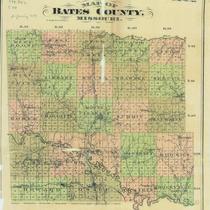 Map of Bates County, Missouri