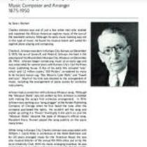 Biography of Charles Johnson (1875-1950), Music Composer and Arranger