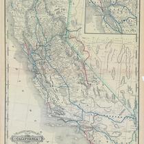 Railroad and County Map of California