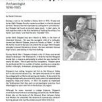 Biography of James Mett Shippee (1896-1985), Archaeologist
