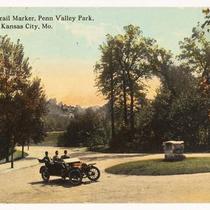 Penn Valley Park, Santa Fe Trail Marker