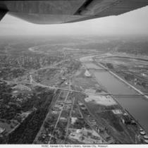 Aerial View of Missouri River at Kansas City