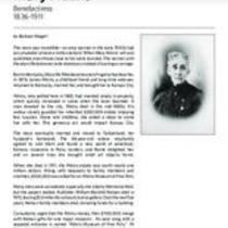 Biography of Mary Atkins (1836-1911),  Benefactress