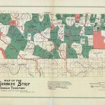 Map of the Cherokee Strip Indian Territory