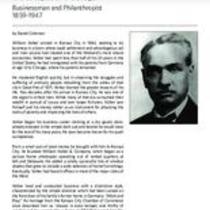 Biography of William Volker (1859-1947), Businessman and Philanthropist