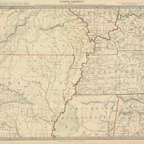 North America, Sheet X: Parts of Missouri, Illinois, Kentucky, Tennessee, Alabama, Mississippi and Arkansas