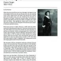 Biography of Felice Lyne (1887-1935), Opera Singer