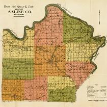 Rand McNally & Co's Map of Saline CO., Missouri