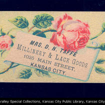 Mrs. D. N. Taffé, Millinery and Lace Goods