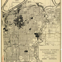 Housing Survey - Kansas City, Missouri - Negro Districts Map