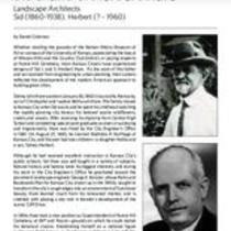Biography of Sid J. Hare (1860-1938) and S. Herbert Hare (?-1960), Landscape Architects