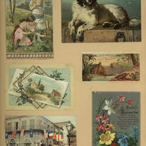 Advertising Card Scrapbook Page 25 with Unrelated Cards