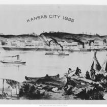 Depiction of Early Kansas City Riverfront