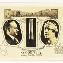 Calvin Coolidge and Queen Marie, Guests at the Liberty Memorial Dedication