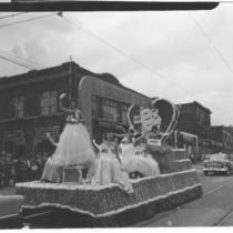 Women atop Parade Float