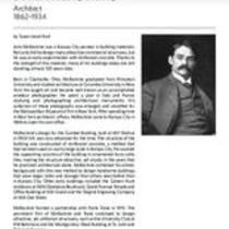 Biography of John McKecknie (1862-1934), Architect