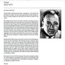 Biography of Arthur M. Kraft (1922-1977), Artist