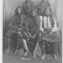 Five Apache Men Seated