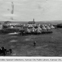 Wounded Knee, View of Army Camp