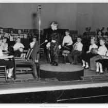 Children Rehearsing with Orchestra