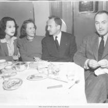 Heddy Lamarr, Gene Markey, and Mr. and Mrs. Darryl Zannuck