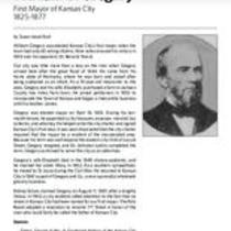 Biography of William S. Gregory (1825-1877), First Mayor of Kansas City