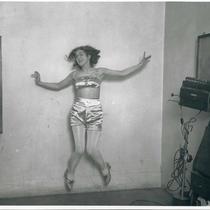 Woman in Costume Jumping