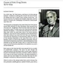 Biography of Isaac Katz (1879-1956), Owner of Katz Drug Stores