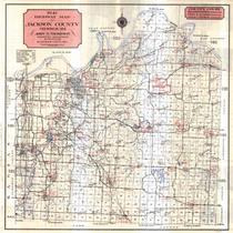1941 Highway Map of Jackson County, Missouri