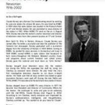 Biography of Claude Dorsey (1916-2002), Newsman