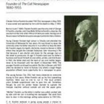 Biography of Chester Arthur Franklin (1880-1955), Founder of The Call Newspaper