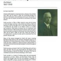 Biography of Charles Ashley Smith (1878-1962), Architect